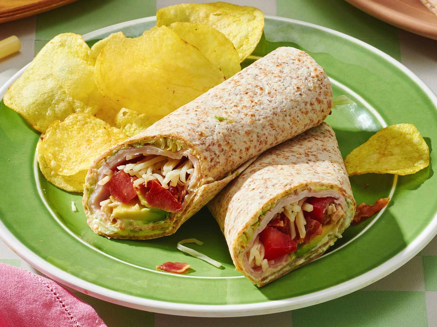 Turkey wrap lunch idea